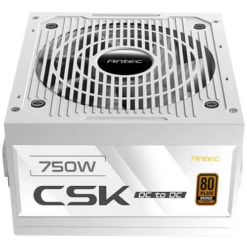 Antec Fuente de alimentación CSK750DCWHITE 750W 80+ Bronze Blanco Antec Fuente de alimentación CSK750DCWHITE 750W 80+ Bronze Blanco