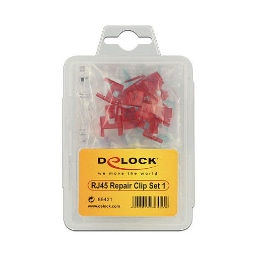 DeLOCK 86421 40 Piezas Klammer RJ45, Abrazaderas para Cable Multicolor, Ancho 17.2 mm DeLOCK 86421 40 Piezas Klammer RJ45, Abrazaderas para Cable Multicolor, Ancho 17.2 mm