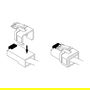 DeLOCK 86421 40 Piezas Klammer RJ45, Abrazaderas para Cable Multicolor, Ancho 17.2 mm