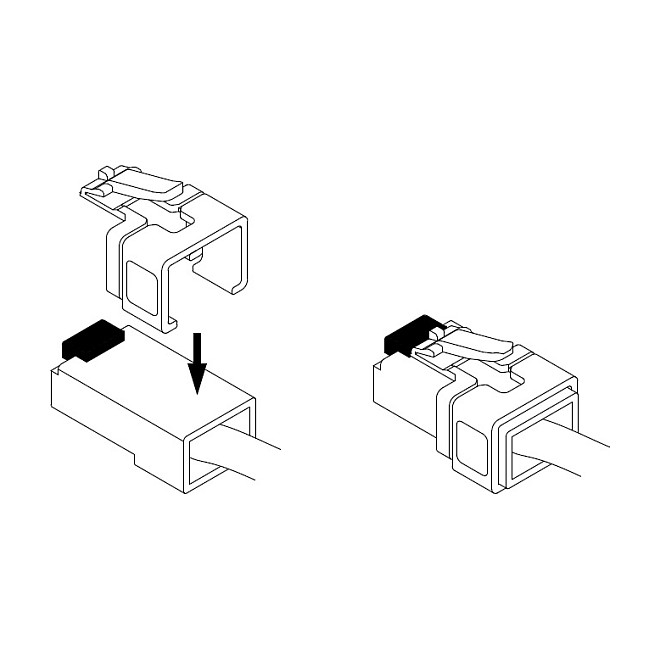DeLOCK 86421 Clip de reparación de cable RJ45 Multicolor (40 piezas)