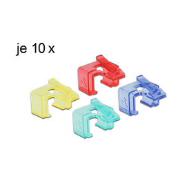 DeLOCK 86421 Clip de reparación de cable RJ45 Multicolor (40 piezas)