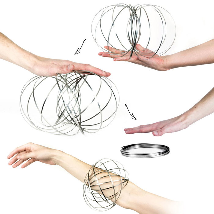 Jeux 2 momes Espiral Mágica 13 cm Colores Surtidos Anillos que Ruedan y se Enrollan Accesorios Hipnóticos para Crear Figuras