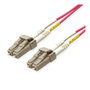 ROLINE Cable de fibra óptica OM4 7 m LC/LC Violeta