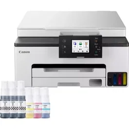 Canon MAXIFY GX1050 Impresora Multifunción MegaTank 3 en 1 WiFi Dúplex Pack + Consumibles XL Blanca