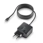 NGS Cargador de Pared GaN 45W USB-C (GAN45W-C) con PD 3.0, PPS, para Portátil, Tablet y Smartphone, Negro, Cable 1.5m