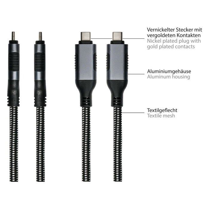 GoodConnections Cable Ethernet USB-C a RJ45 1,5m Antracita
