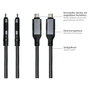 GoodConnections Cable Ethernet USB-C a RJ45 1,5m Antracita