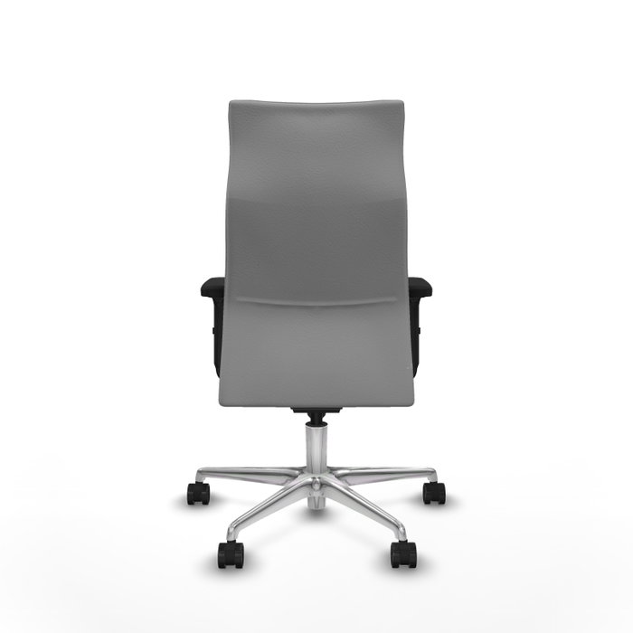PIQUERAS Y CRESPO Sillón Albacete con mecanismo Sincro, Similpiel Gris claro, Base aluminio y Brazos 2D PIQUERAS Y CRESPO Sillón Albacete con mecanismo Sincro, Similpiel Gris claro, Base aluminio y Brazos 2D