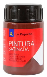 La Pajarita Pintura Témpera Escolar Satinada Marrón Sombra Tostada Bote 35 mL L-15