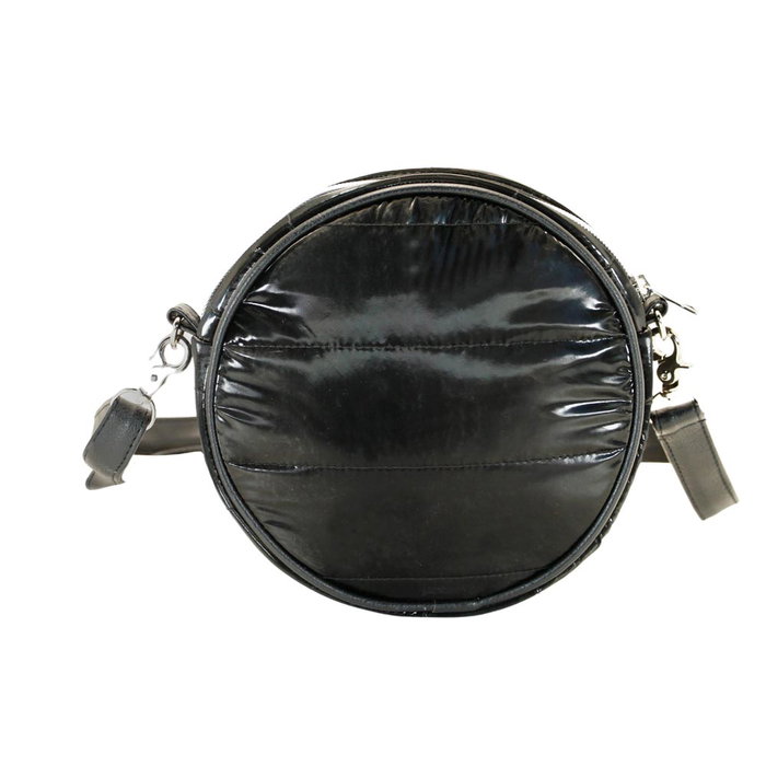 Disney Minnie Mouse Bolso Bandolera Redondo Padding Air Negro Acolchado para Mujer