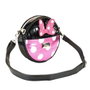 Disney Minnie Mouse Bolso Bandolera Redondo Padding Air Negro Acolchado para Mujer