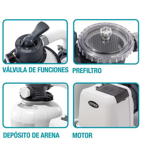 Intex Depuradora Filtro Arena Electr (220/240V) 10500 L/H