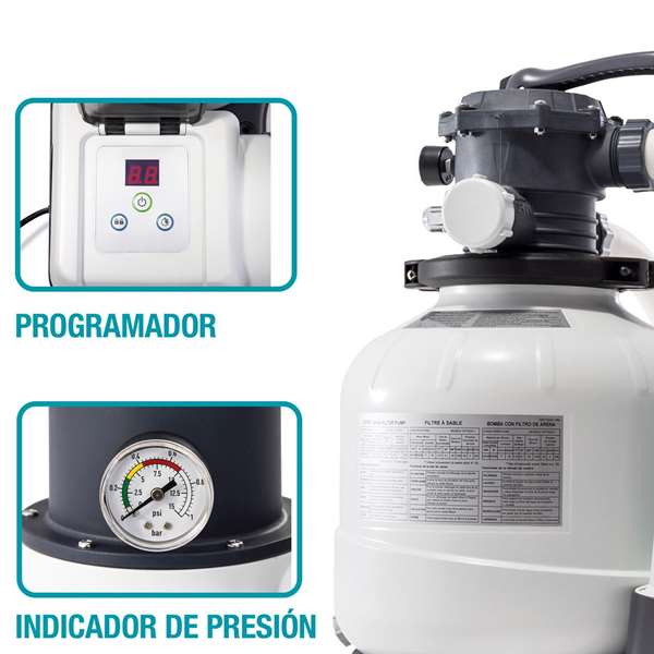 Intex Depuradora Filtro Arena Electr (220/240V) 10500 L/H