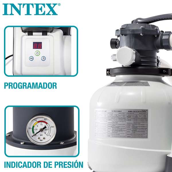 Intex Depuradora Filtro Arena Electr (220/240V) 10500 L/H