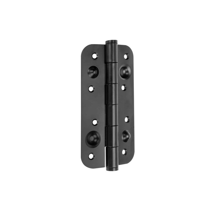 Emuca Lote de 5 bisagras de seguridad para puertas, 150x80mm, bisagras antipalanca con cantos redondos, sin remate, Acero, Negro Emuca Lote de 5 bisagras de seguridad para puertas, 150x80mm, bisagras antipalanca con cantos redondos, sin remate, Acero, Negro
