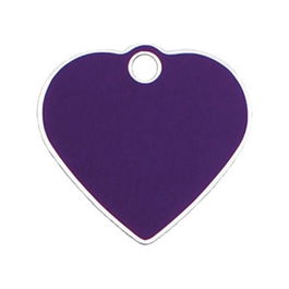 Placa identificativa para collar Imarc Heart Lila