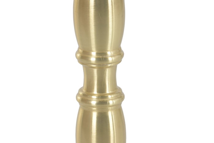 DKD Home Decor Mesita Auxiliar de Cristal y Mármol Blanco y Dorado