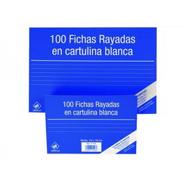 Mariola Ficha Rayada 200x120 mm Cartulina 180 gr Blanco Paquete De 100 Nº4