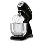 Smeg SMF03BLEU Batidora de varillas, Negro, 800W, 4.8L, Aluminio y acero inoxidable