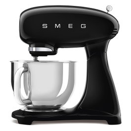 Smeg SMF03BLEU Batidora de varillas, Negro, 800W, 4.8L, Aluminio y acero inoxidable