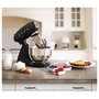 Smeg SMF03BLEU Batidora de varillas, Negro, 800W, 4.8L, Aluminio y acero inoxidable