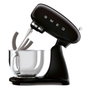 Smeg SMF03BLEU Batidora de varillas, Negro, 800W, 4.8L, Aluminio y acero inoxidable