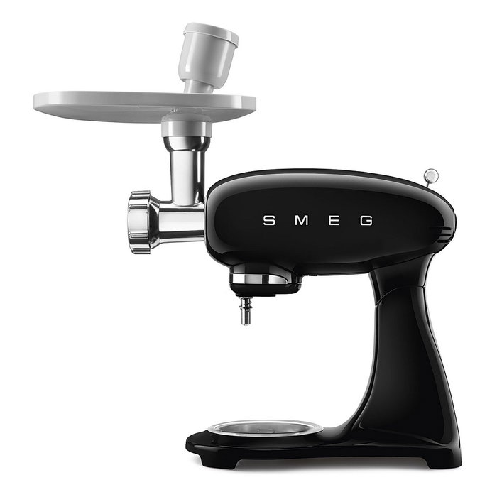Smeg SMF03BLEU Batidora de varillas, Negro, 800W, 4.8L, Aluminio y acero inoxidable