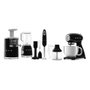 Smeg SMF03BLEU Batidora de varillas, Negro, 800W, 4.8L, Aluminio y acero inoxidable