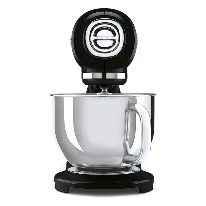 Smeg SMF03BLEU Batidora de varillas, Negro, 800W, 4.8L, Aluminio y acero inoxidable