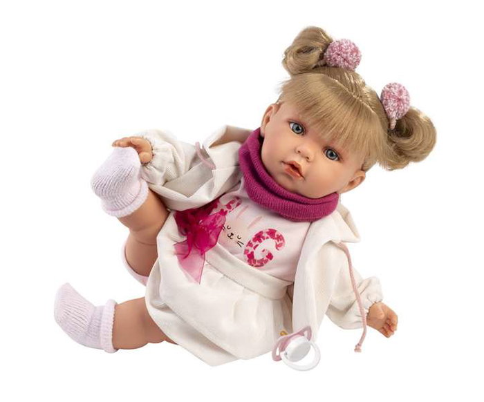 Llorens Muñeca Julia Llorona 42 cm Cuerpo de Tela con Sonido Llorens Muñeca Julia Llorona 42 cm Cuerpo de Tela con Sonido