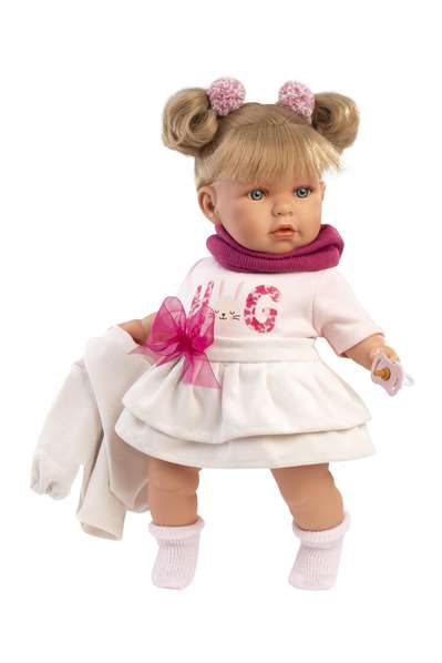 Llorens Muñeca Julia Llorona 42 cm Cuerpo de Tela con Sonido Llorens Muñeca Julia Llorona 42 cm Cuerpo de Tela con Sonido