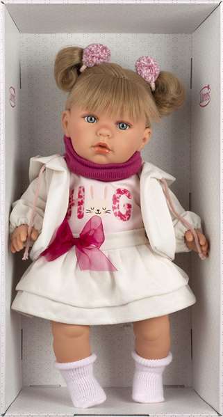 Llorens Muñeca Julia Llorona 42 cm Cuerpo de Tela con Sonido Llorens Muñeca Julia Llorona 42 cm Cuerpo de Tela con Sonido