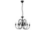 DKD Home Decor Lámpara de Techo de Metal con 12 Brazos, Negro