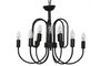 DKD Home Decor Lámpara de Techo de Metal con 12 Brazos, Negro