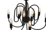 DKD Home Decor Lámpara de Techo de Metal con 12 Brazos, Negro