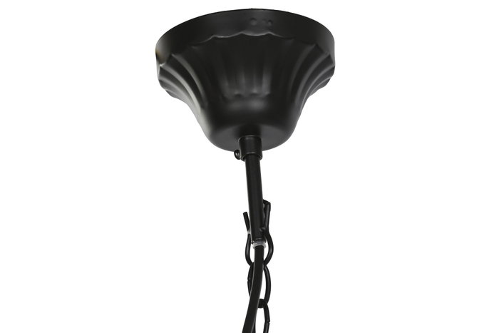 DKD Home Decor Lámpara de Techo de Metal con 12 Brazos, Negro DKD Home Decor Lámpara de Techo de Metal con 12 Brazos, Negro