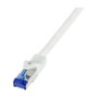 LogiLink Patch cable Cat.6A S/FTP Ultraflex 10m blanco