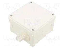 SIMET Caja de conexiones IP67 blanca de 98x98x60mm