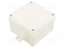 SIMET Caja de conexiones IP67 blanca de 98x98x60mm