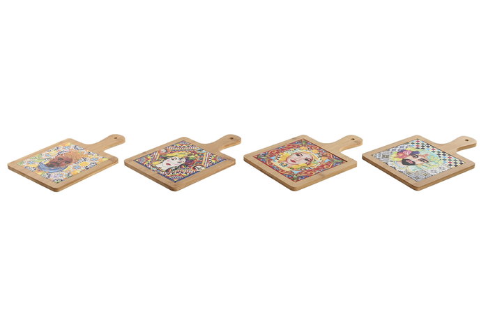 DKD Home Decor Salvamanteles Dolomite y Bambú Sicilia 2024 Multicolor DKD Home Decor Salvamanteles Dolomite y Bambú Sicilia 2024 Multicolor