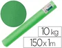 Liderpapel Papel Kraft Verjurado Verde Bobina, Ancho 1 m x Longitud 150 m (153 m), Gramaje 65 g/m2, Rollo de 10 kg para Embalaje y Envíos
