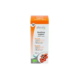 PHYSALIS Guarana Extracto de Plantas Bio Paullinia cupana - Extracto Hidroalcohólico 100 ml - Fuente Natural de Cafeína - Vegano - Ecológico