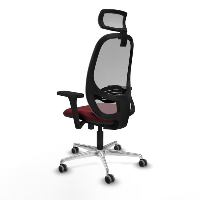 PIQUERAS Y CRESPO Silla de oficina Cilanco con mecanismo Sincro/Traslack Granate y Gris PIQUERAS Y CRESPO Silla de oficina Cilanco con mecanismo Sincro/Traslack Granate y Gris