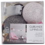 Home Deco Factory Guirnalda de Luces LED Rosa Fucsia con Bolas Decorativas para el Hogar