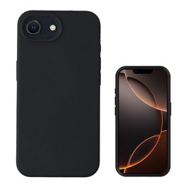 4smarts Funda 541362 Silicona para Apple iPhone SE (4.Gen.) Negro Compatible con MagSafe