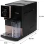 Domo DO743K Cafetera Espresso Automática con Molinillo 1350W 19 bar Negra