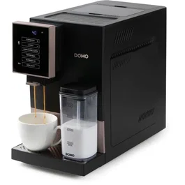 Domo DO743K Cafetera Espresso Automática con Molinillo 1350W 19 bar Negra
