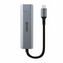 Lindy Hub USB 3.2 Gen 2 Type-C 10000 Mbit/s con Gigabit Ethernet Gris