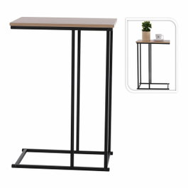 Basics Mesa auxiliar con tapa MDF natural