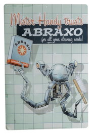 Trick Or Treat Studios Cartel de Metal Fallout Mr. Handy